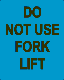 Blue 4" X 5" Custom Quality Control Label