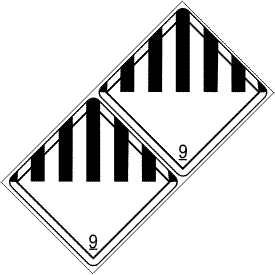 Miscellaneous Class 9 DOT 4"x4" Label