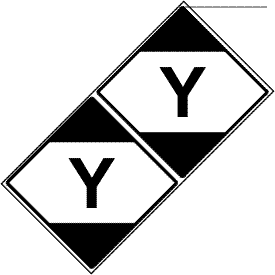 Limited Quantity DOT 4"x4" with Y Label
