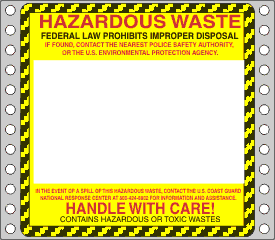 Hazardous Waste Label