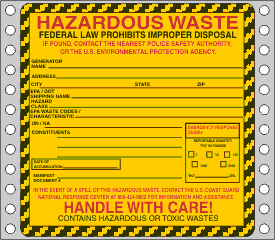 Hazardous Waste Label