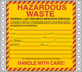 Hazardous Waste Label
