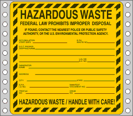 Hazardous Waste Label
