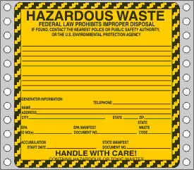 Hazardous Waste Label
