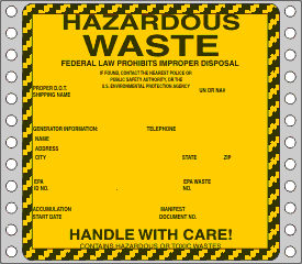 Hazardous Waste Label