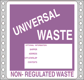 Universal Waste Label