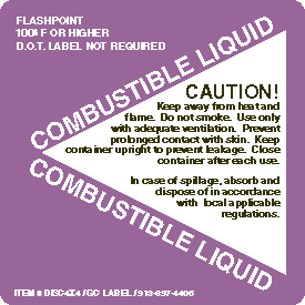 Combustible Liquid DOT 4x4