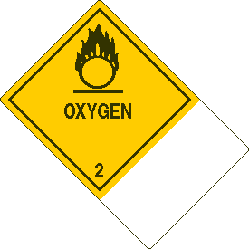 Custom 4" x 6" Oxygen Class 2 with Description Strip