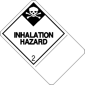 Custom 4" x 6" Inhalation Hazard Class 2 with Description Strip