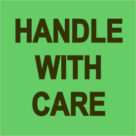Fluorescent Green 4" X 4" Custom Quality Control Label