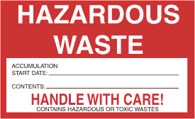 Hazardous Waste Label