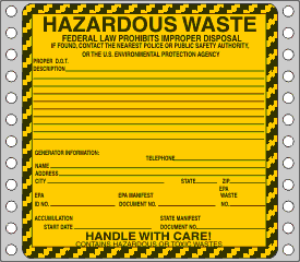 Hazardous Waste Label
