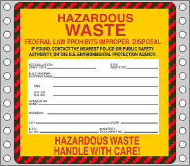 Hazardous Waste Label