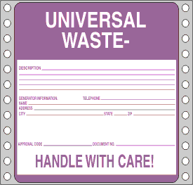 Universal Waste Label