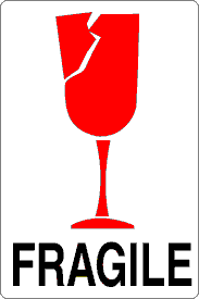 Fragile Glass Label
