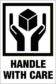 Handle With  Care Label