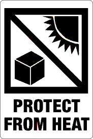Protect From Heat Label