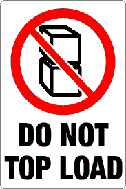 Do Not Top Load Label