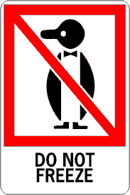 Do Not Freeze Label