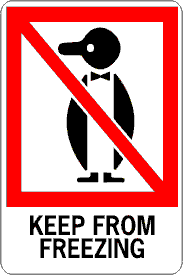 Keep From Freezing Label