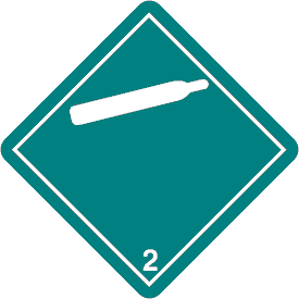 International "Wordless" Non Flammable Gas Class 2 Label