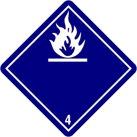 International "Wordless" Dangerous When Wet Class 4 Label