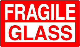 Fragile Glass Label