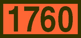 Pre-Numbered 1760 Orange Panel