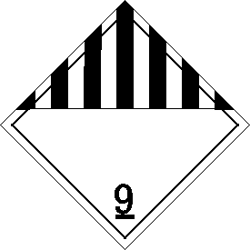 Vinyl Miscellaneous Class 9 Placard