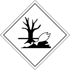 Vinyl Environmentally Hazardous Mark (Marine Pollutant) Placard