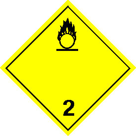 Vinyl International "Wordless" Oxygen Class 2 Placard