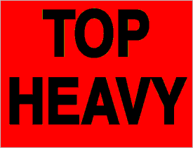 Top Heavy Fluorescent Orange Label
