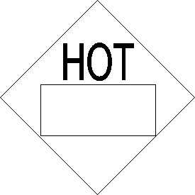 Rigid Polystyrene Blank Window HOT Placard
