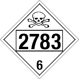 Tag-board 2783 Class 6 Placard