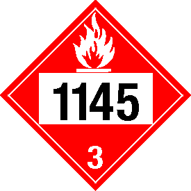 Tag-board 1145 Flammable Class 3 Placard