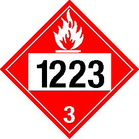 Tag-board 1223 Flammable Class 3 Placard
