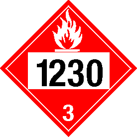 Tag-board 1230 Flammable Class 3 Placard