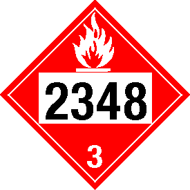 Tag-board 2348 Flammable Class 3 Placard