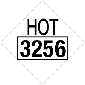 Tag-board 3256 HOT Placard