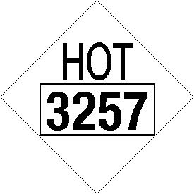 Tag-board 3257 HOT Placard