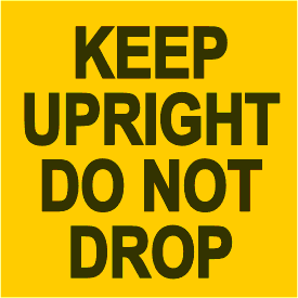 Yellow 4" X 4" Custom Quality Control Label